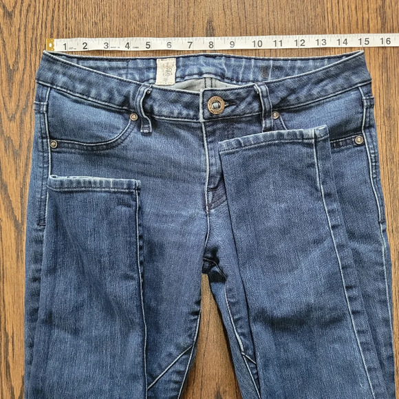 Volcom Pistol Denim Legging Dark Wash Jeans Size Junior's 7 - Picture 6 of 13